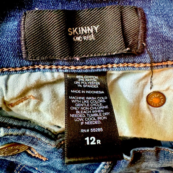 👖EXPRESS JEANS👖SKINNY MID RISE STRETCH JEANS EUC💥 - Picture 7 of 10